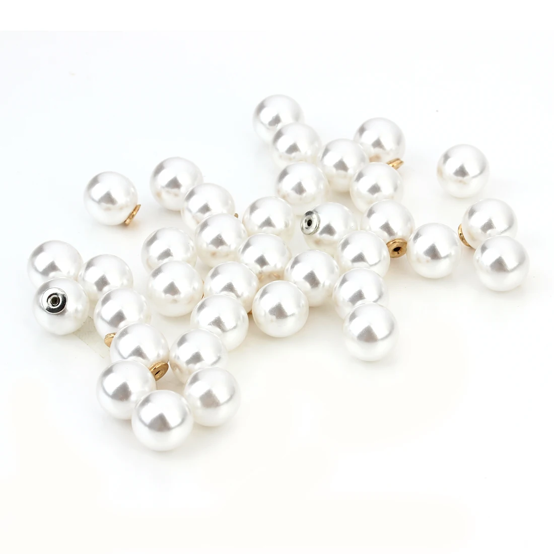 20pcs/lot 10-16mm Balls Silver Color Round Artificial Pearl Brooch Backs Stoppers Brooch Pins for Jewelry Making DIY Accessories view 5