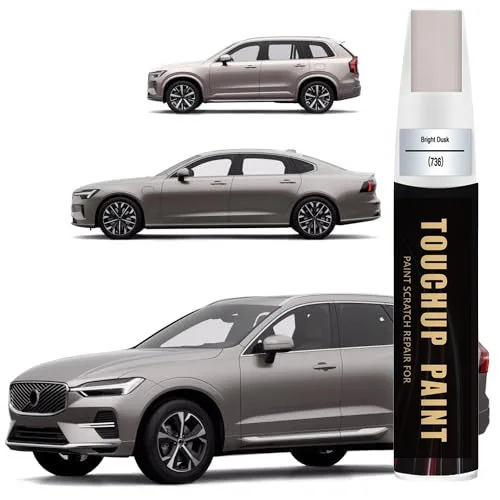 Car Touch Up Paint(Bright Dusk(736)) for Volvo, Car Paint Scratch Repair Kit, Quick & Easy Solution to Repair