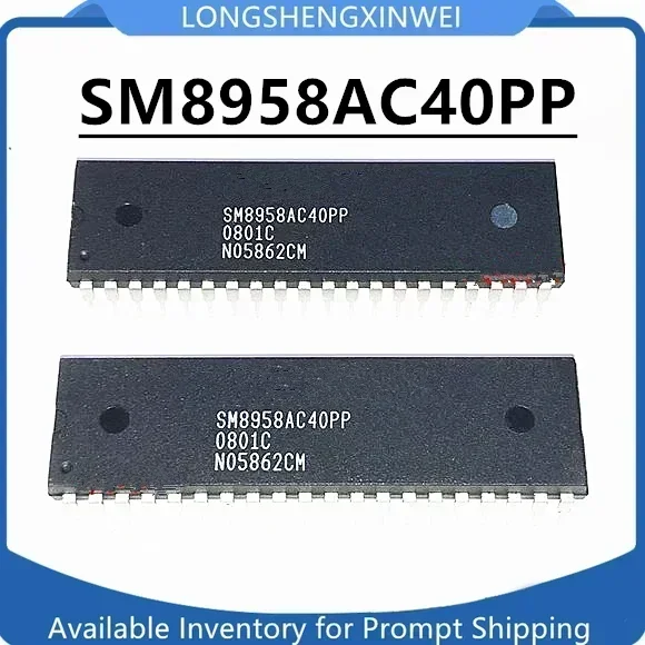 1PCS SM8958AC40PP SM8958AC Direct Insertion DIP-40 New Microcontroller Chip Original in Stock