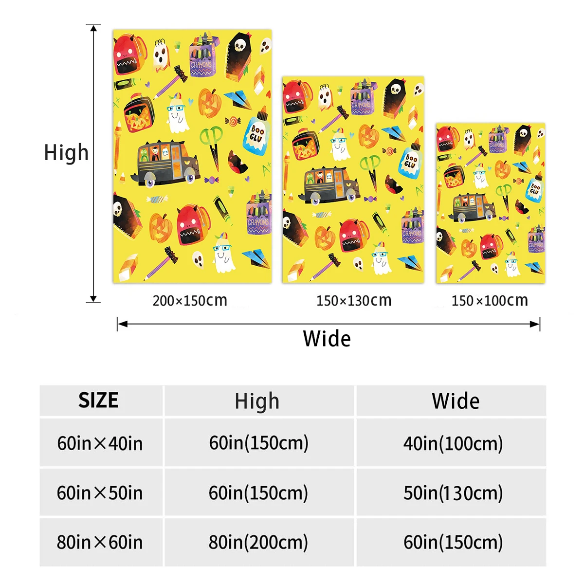 2024 Halloween Seasonal Blankets.Yellow,Used for Bed Sofa Gifts ,Stitch HD Printed Blanket ,Thin Travel Picnics Throw Blanket