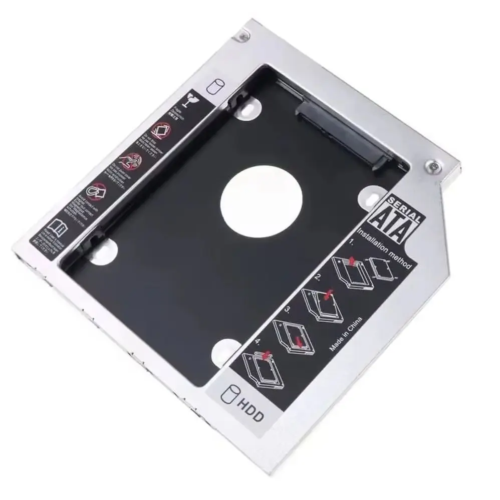 Suporte Universal para 2º Disco Rígido SATA 2.5 HDD SSD para Dell 15R 17R SE 7520 M5010 N5010 N5030 M5030 N7520