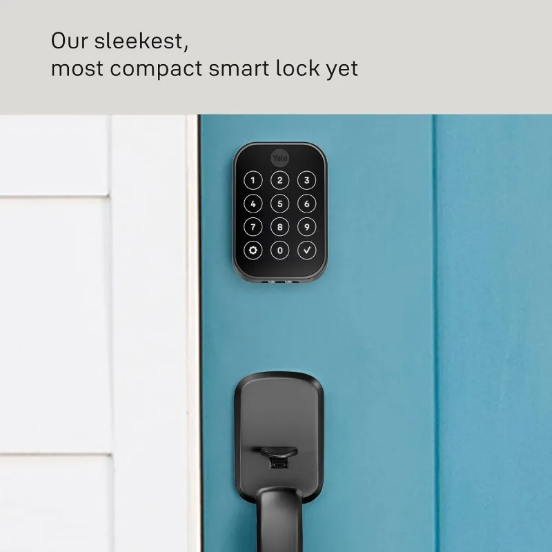 

Замок Home Assure Lock 2, черный замшевый замок для входной двери без ключа с цифровой сенсорной клавиатурой и Bluetooth
