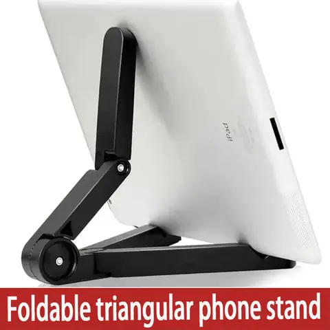 Soporte Triangular plegable para teléfono y tableta portátil, fácil de llevar, soporte fijo para tableta para Samsung, Xiaomi y iPad