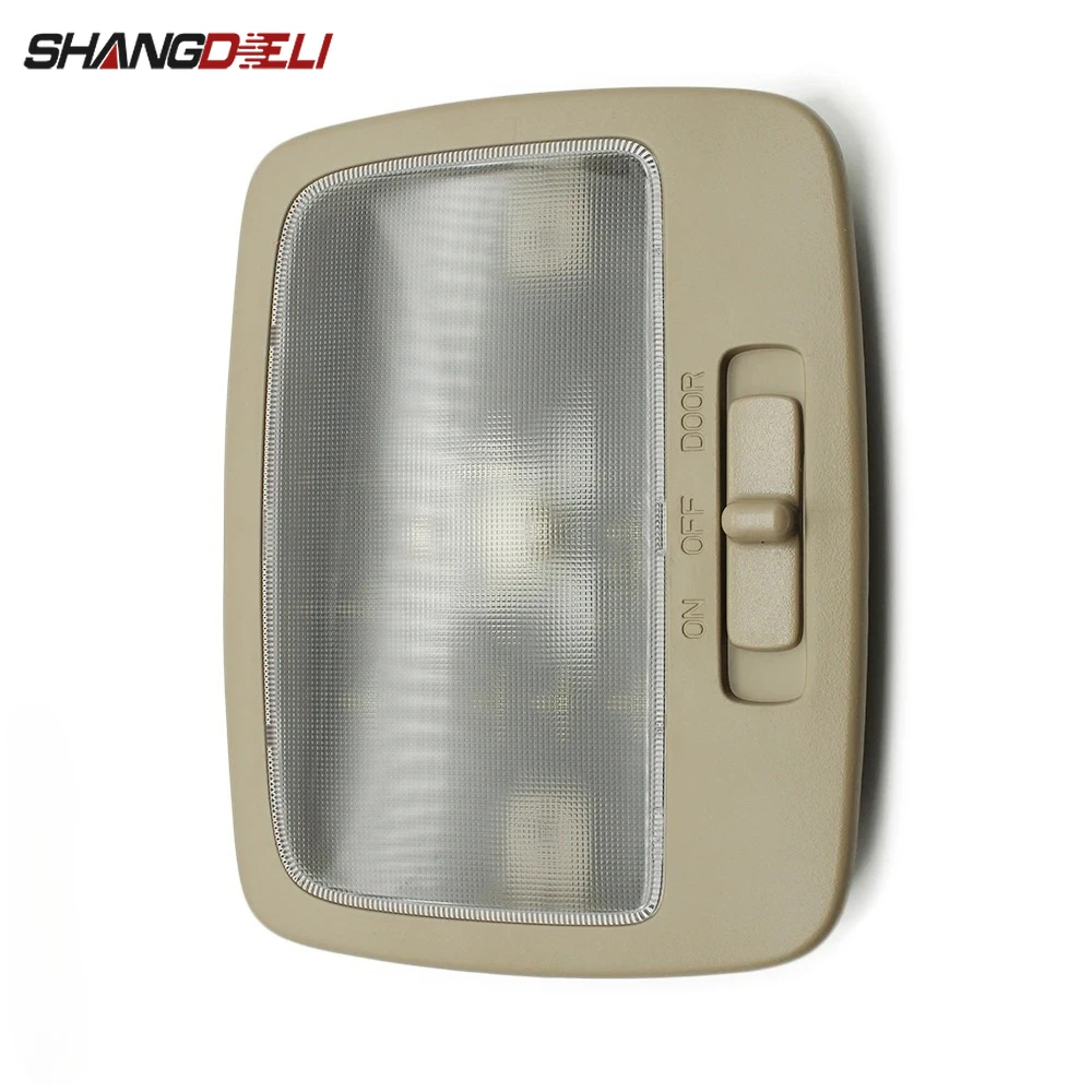 

Бежевая автомобильная потолочная лампа для чтения, задняя внутренняя лампа для чтения, подходит для Kia Sportage 2005-2010, аксессуары