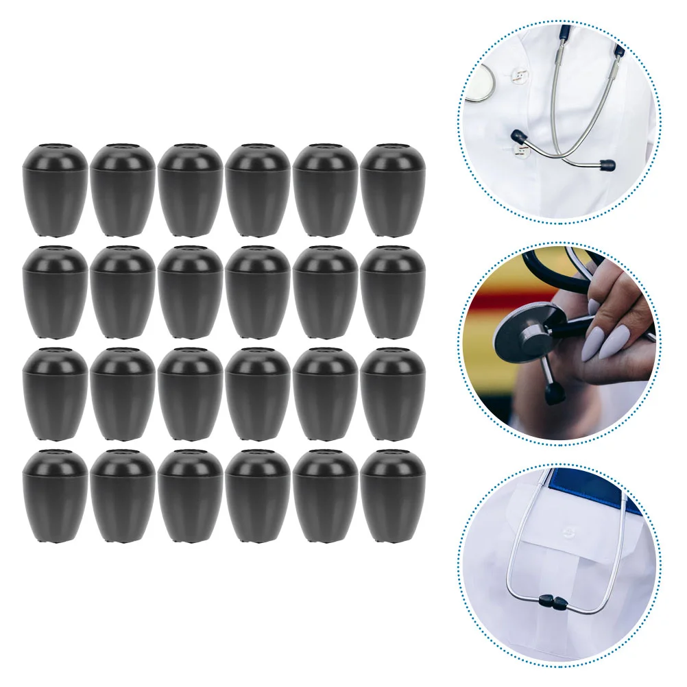 

Stethoscope Black Auscultation Earplugs Silicone Replacement Tips Silica Gel Buds