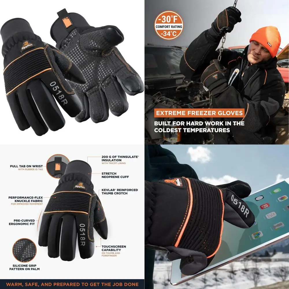 

PolarForce Insulated Work Gloves by RefrigiWear, -30°F Comfort Rated