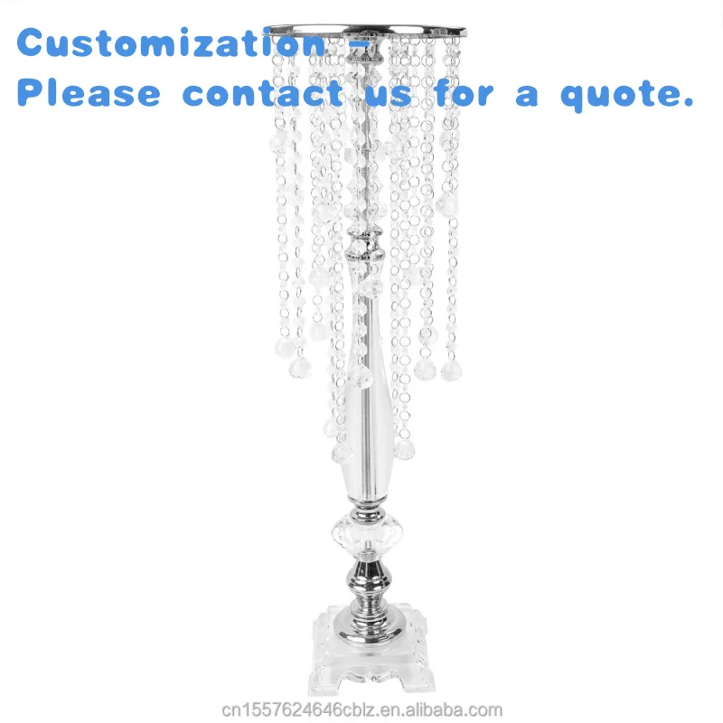 custom.ZM014 Elegant Set of 4 Flower Centerpiece Pedestal Stands - Wedding and Event Table Decor