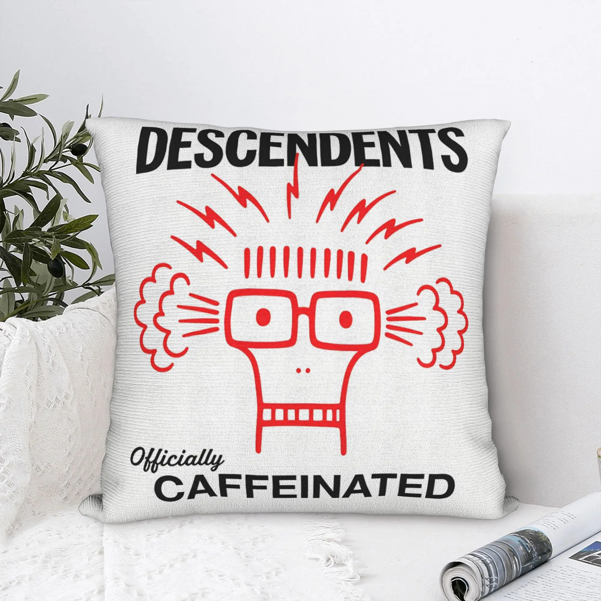 Descendents Milo Goes to College Pillow Case  Square Pillow Cover For Living Room Sofa Funny Pillowcases