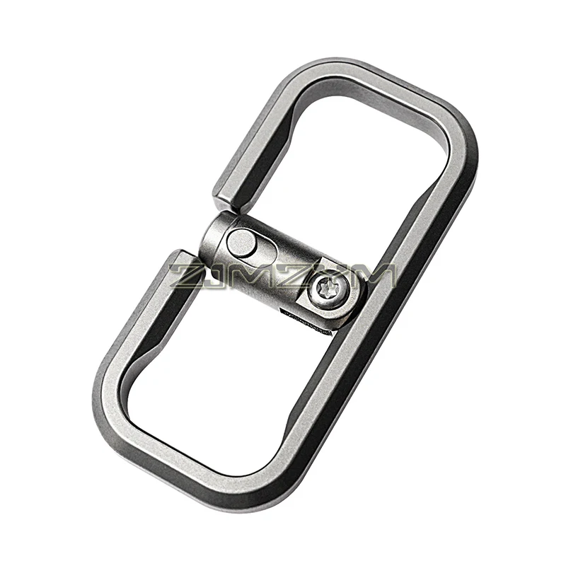 

Titanium EDC Keychain Quick Release Carabiner Key Ring Heavy Duty Keychain, EDC Caribiner for Outdoor Camping