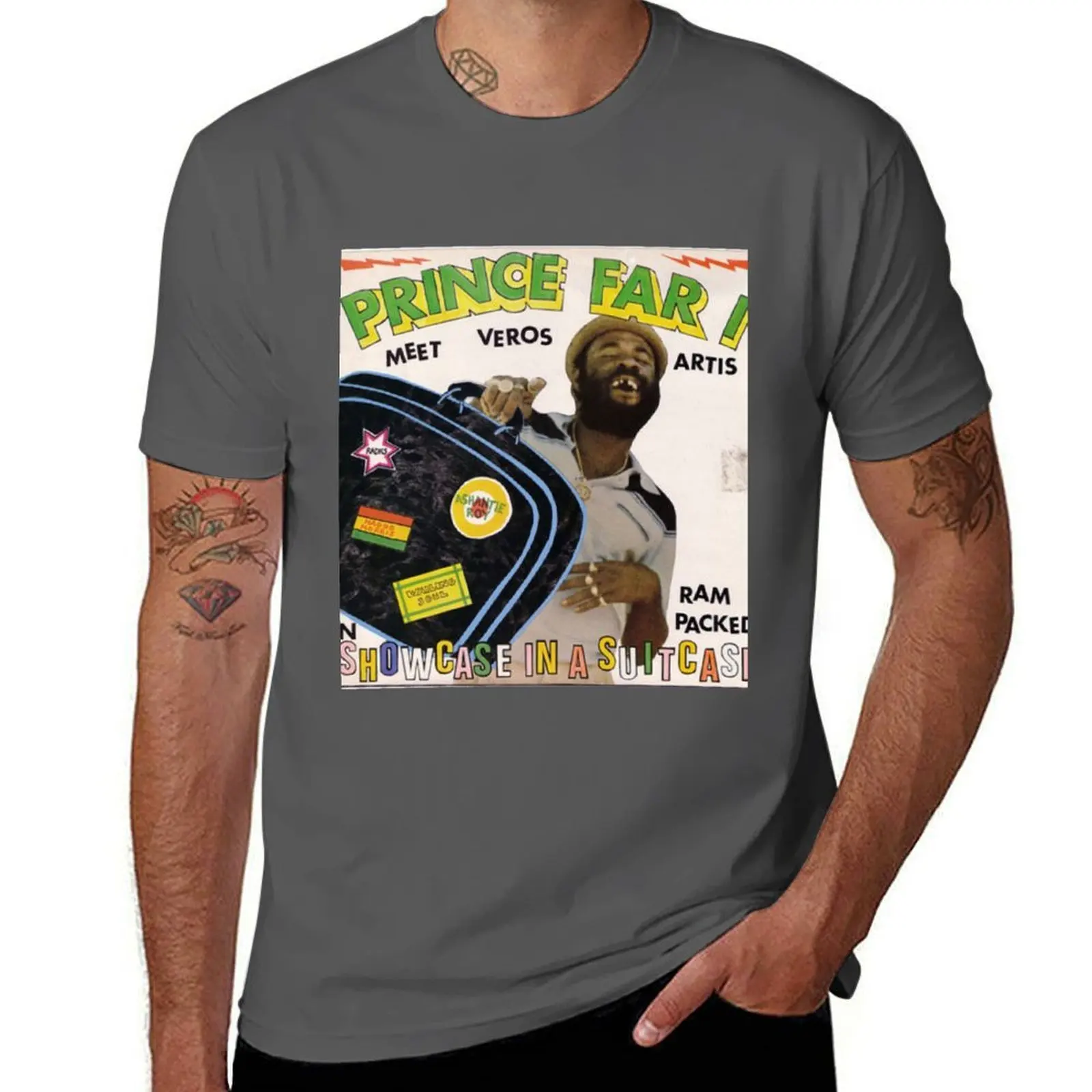 

Prince Far I Showcase In A Suitcase Veteran Reggae DJ T-Shirt t shirts for man graphic vintage t shirts designer T-Shirt