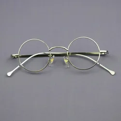 Vintage 40mm Small Round Metal Full Rim Reading Glasses +25 +50 +75 +100 +125 +150 +175 +200 +225 +250 +275 +300 +325 +350 +6
