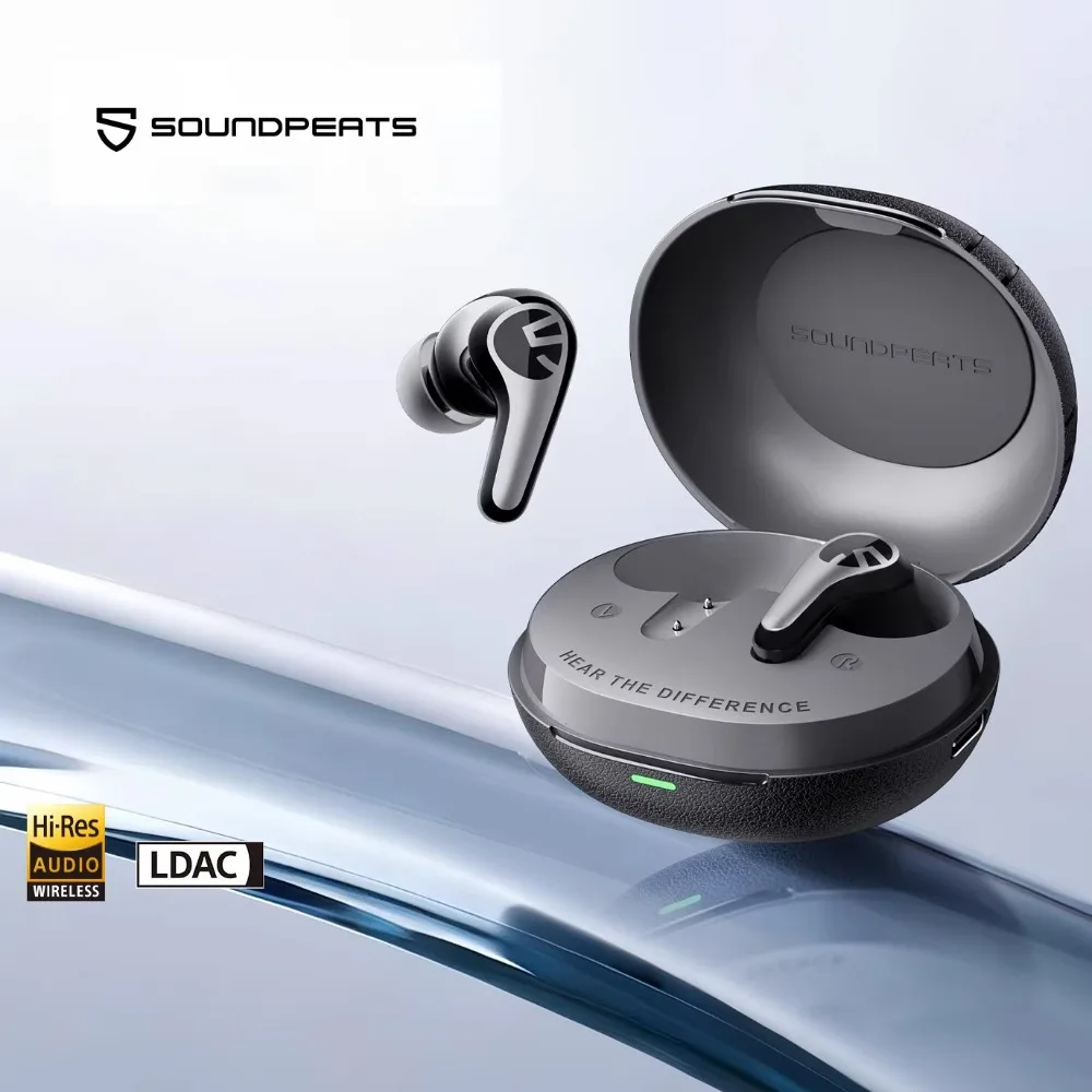 SoundPEATS C30 Wireless Earphones -52dB Hybrid ANC Bluetooth 6.0 Headphones Hi-Res LDAC Audio 6 Mics ENC Fast Charging IP54