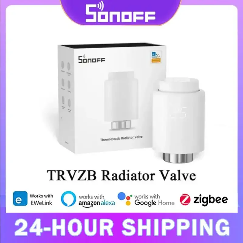 

SONOFF TRV-ZB Zigbee Thermostatic Radiator Valve Home Temperature Smart Remote Control Work With Alexa Google ZHA MQTT Ewelink