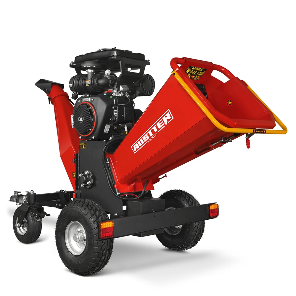 8 Inch 4 - Wheel Centrifugal Clutch Tail Light And Plug Wood Chipper