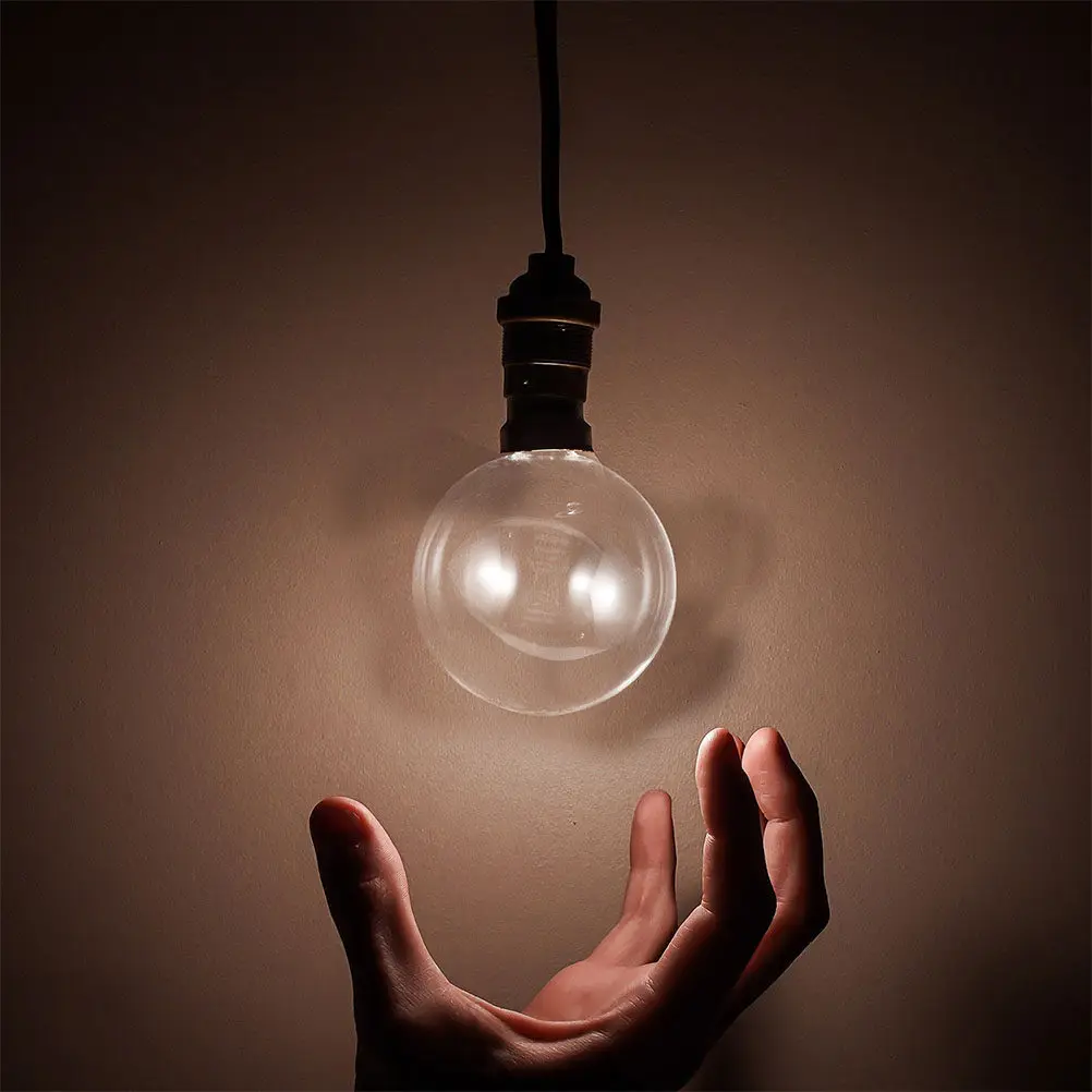 4Pcs Clear Glass Ball Lampshade Round Globe Light Cover Modern Branch Design Easy Bulb Replacement for Living Room Dining Room