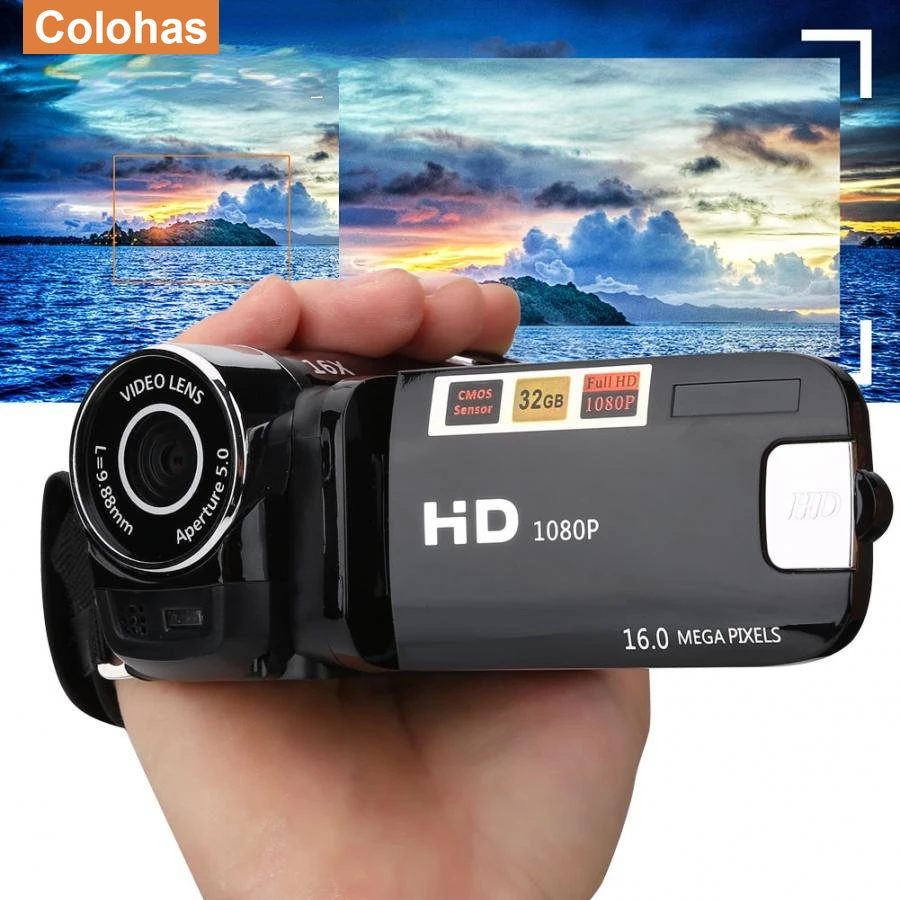 16MP Digital Camcorder 720P Full HD DV Camcorder Digital Video Camera Degree Rotation Screen 16X Night Shoot Zoom FOR Youtube