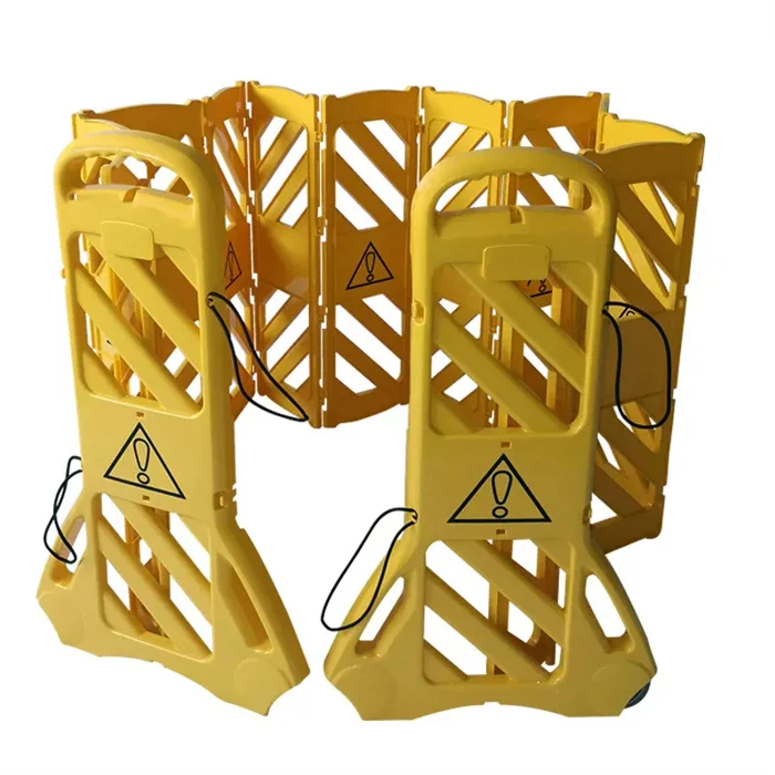 

Expandable mobile barricade fence gate traffic parking accordion 13 feet expandable safety barrier