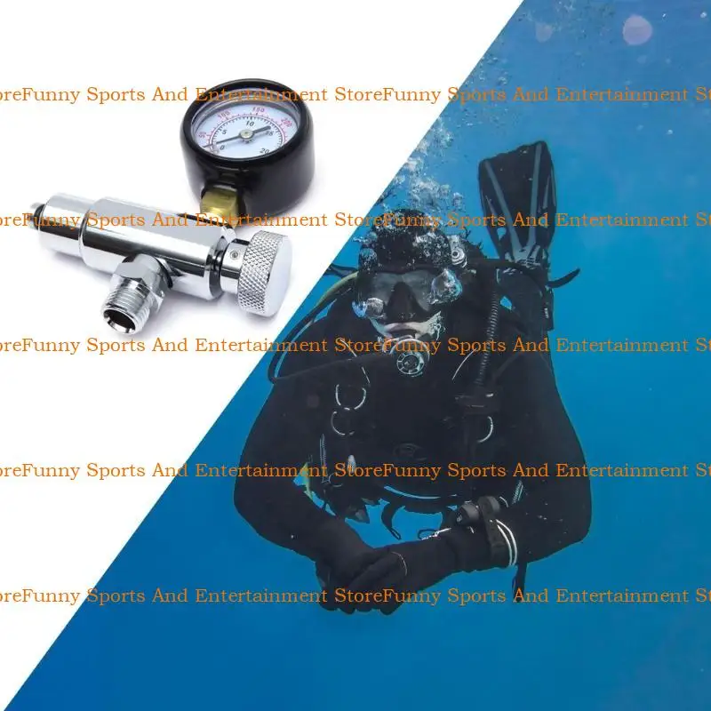 

C4DE Diving Pressure Gauge for Regulator Underwater Diving Equipment Diving Tanks Pressure Checker Accurate Pressure Gauge