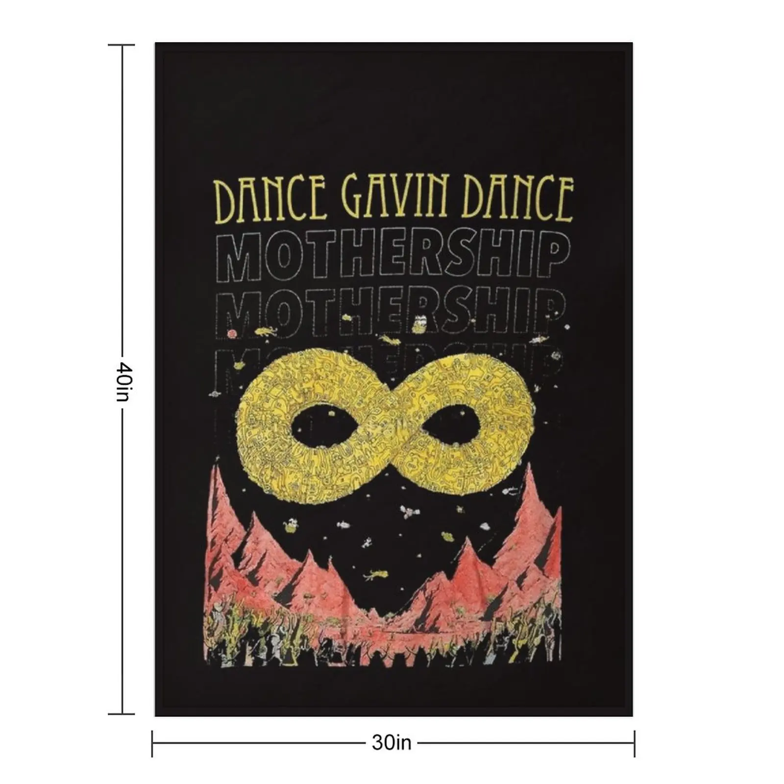 dance gavin dance merch - Mothership - dance gavin Throw Blanket heavy to sleep Baby Softest Plaid on the sofa Plush Blankets