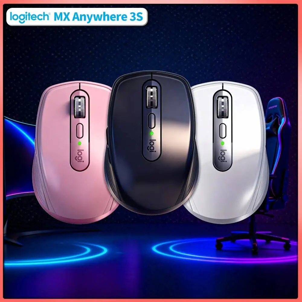 Productivity MX Anywhere 3S - 8K DPI, MagSpeed Wheel, 3-Device Connect, Perfect for Boutique Marketing Plan & Daily Task