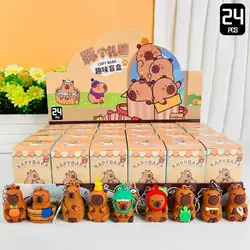 Funny Capybara Keychain Animal Key Chain Backpack Handbag Pendant Blind Box Creative Capybara Decorations random style