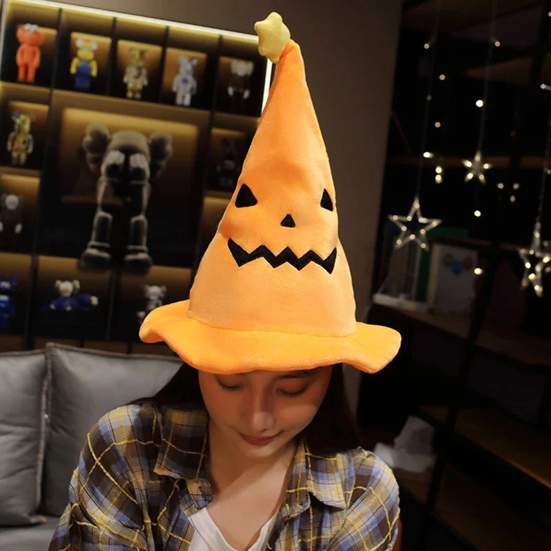 Halloween-Kürbishut, Halloween-Partydekorationen, kreative Charaktere, Hexenkostümzubehör