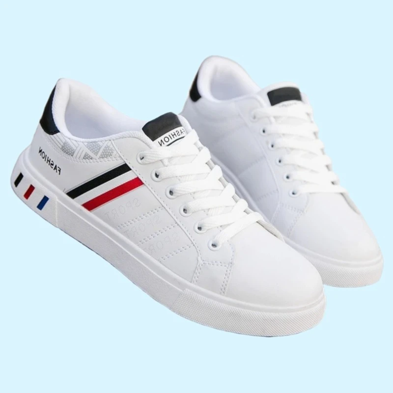 

New Fashion Lace-up White Student Comfort Sports Plus Size Vulcanized Shoes Zapatillas De Hombre 2025 Mens Casual Sneakers