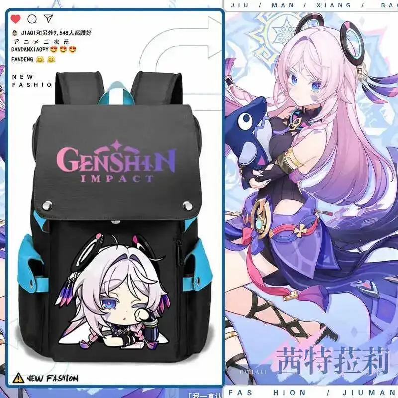 

2025 Anime Cosplay Handbag Messenger Game Genshin Impact Citlali Theme Fashion Backpack School Bag Student Knapsack Gift