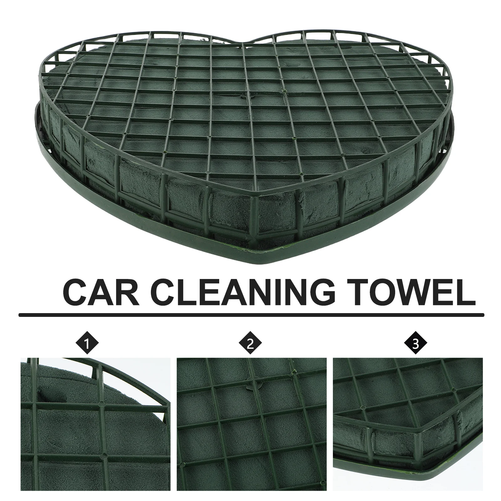 على شكل قلب الأزهار رغوة شفط كأس قاعدة زينة سيارة الزفاف الحفاظ على الزهور الطازجة آمنة الزفاف الحلي سيارة الزفاف الأزهار