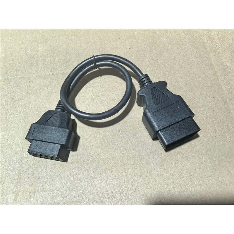 Best-Selling 10Pcs 0.5M OBD2 16Pin Extension Cable Car OBD Connect Extend Adapter Wire ELM327 OBD II OBD2 Extension Connector