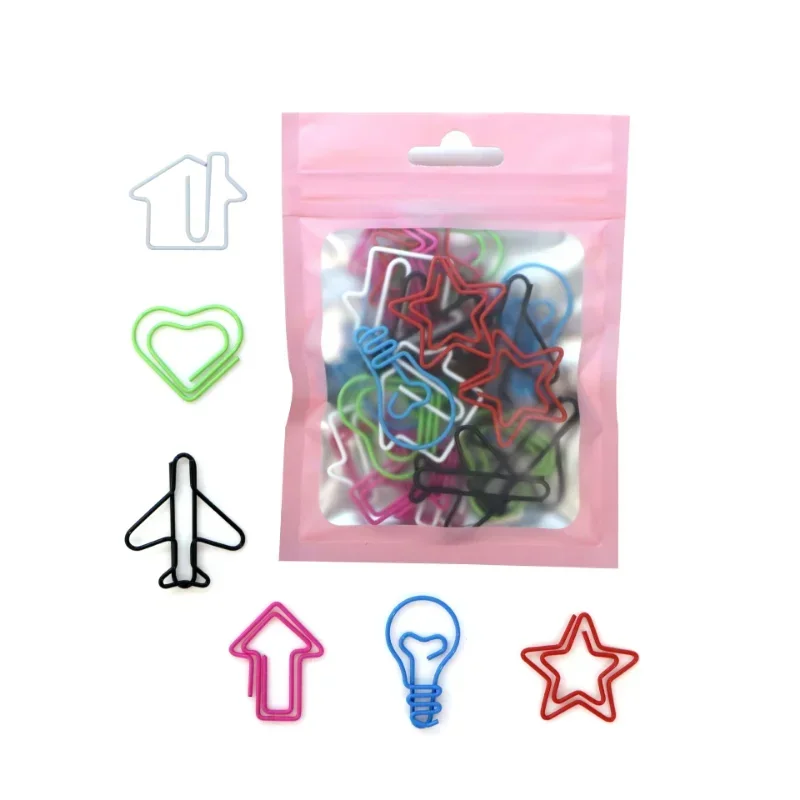 30 PCS Kawaii Paper Clips Bookmark Stationery Scrapbook Gadget School Supplies Office Cute Desk Orgainzer Accessories