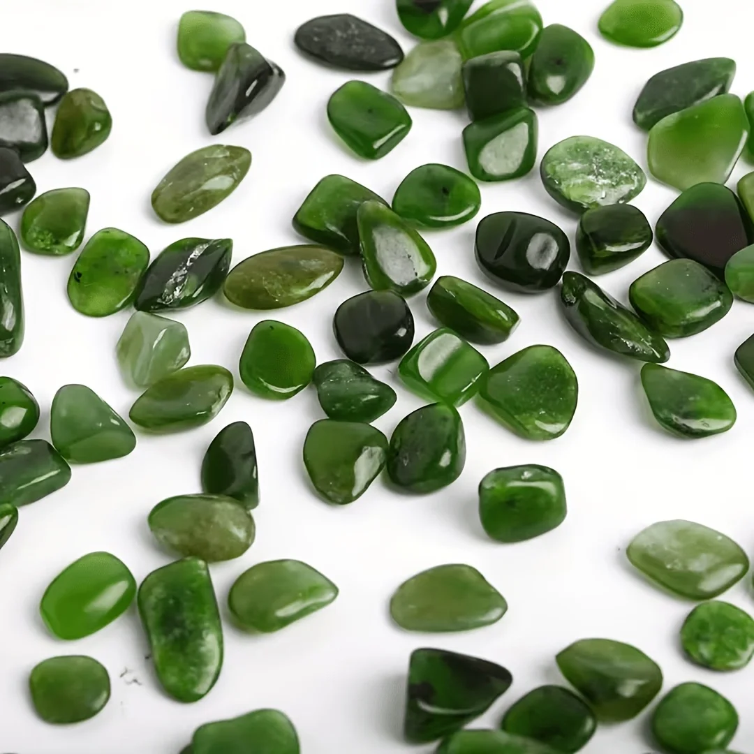 Natural Green Jasper Chip Irregular Green Jasper Gravel Healing Crystal Stone For Jewelry Making Aquarium Vase Filler Home Decor