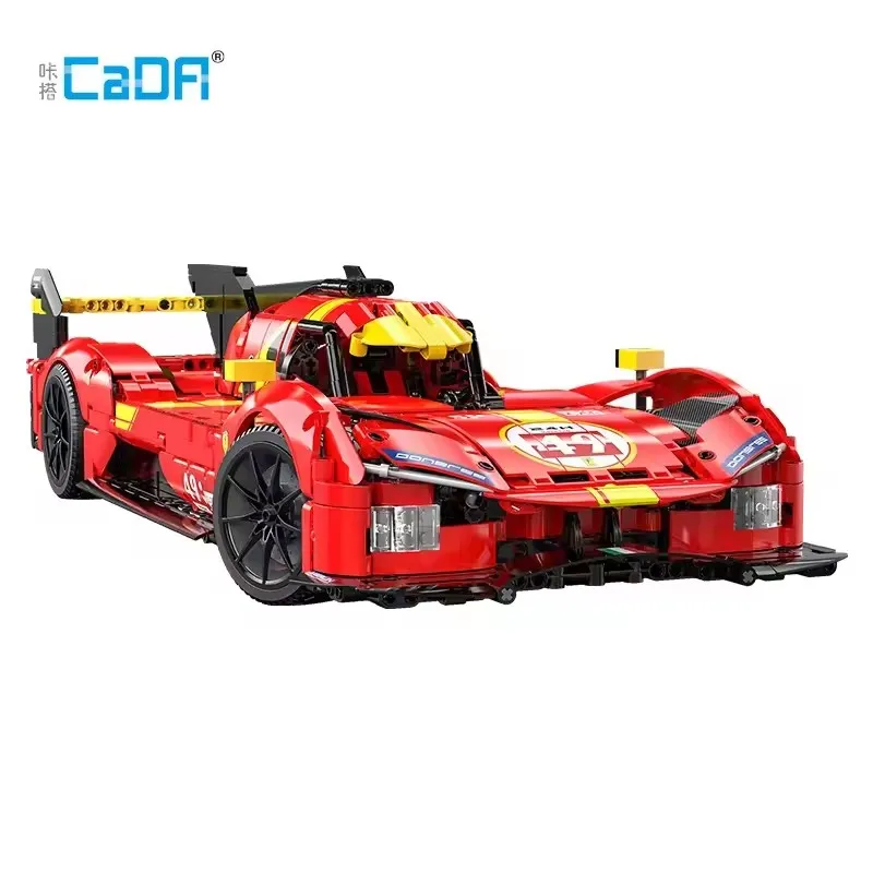 1518PCS Cada 1:10 499P Racing Auto Bau V6 Motor Sport Fahrzeug Bausteine Set Spielzeug für Erwachsene Jungen geschenke