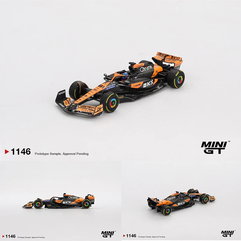

Предпродажа MINIGT 1146 1:64 McLaren MCL38 # 81 Oscar Piastri 2024 F1, литая под давлением модель автомобиля, коллекция игрушек