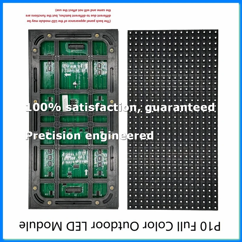 2Pcs P10 Full Color Outdoor LED Module HUB75 SMD3535 32x16 Pixels LED Display Panel 320x160mm 1/4S Driver-ABAM