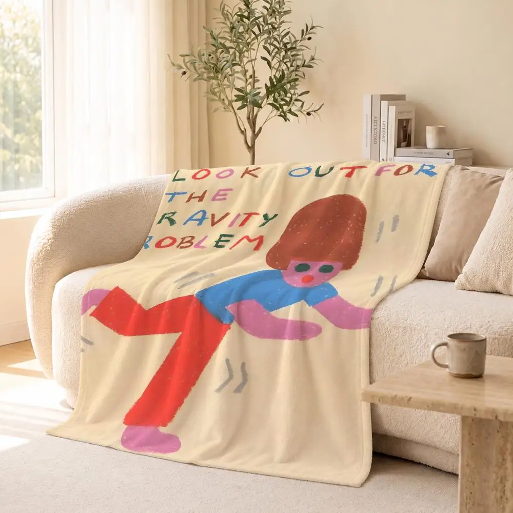 Artist Katie Benn Throw Flannel Throw Blanket for Travel & Office, Warm Outdoor Custom Bedspread, Ideal Gift