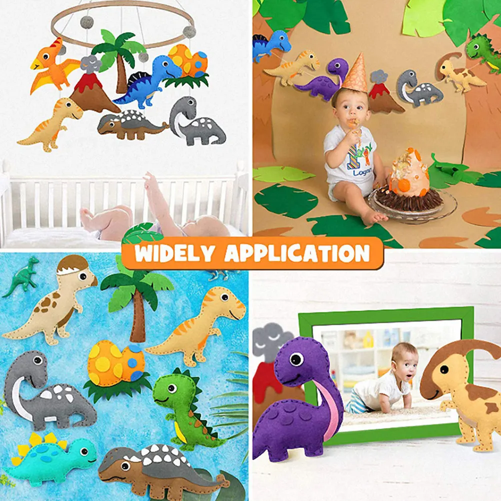 

Dinosaur Crafts Hanging Decorations Felt PP Cotton Educational Toy Kids Party Home Layout Cartoon Accessories Wear Resistant