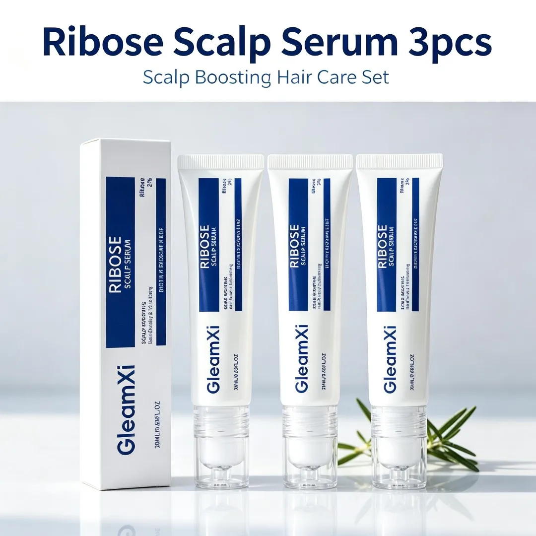Scalp Care Roller Serum Portable 3 Bead Massage Volumizing Biotin Hair Care Essence Nourish Refreshing Moisturizing Serum 20ml
