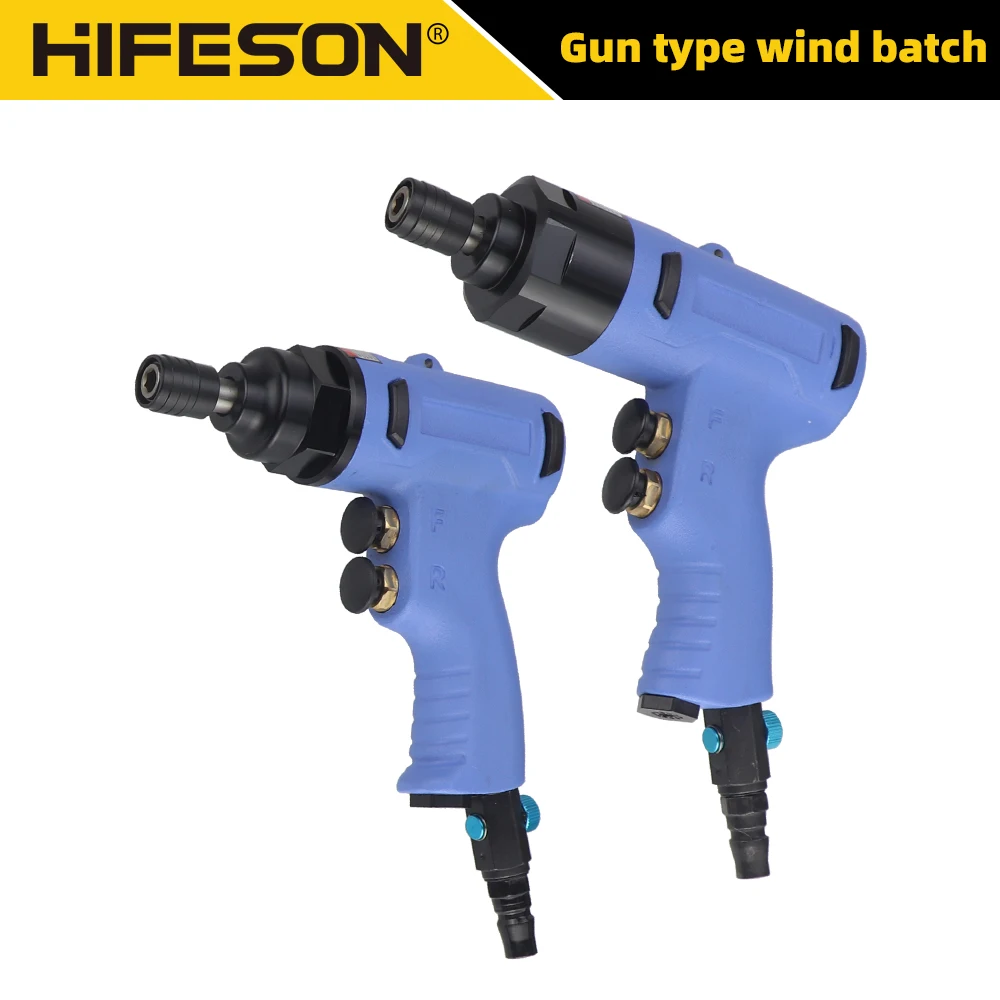 HIFESON 1/4 Right-Angle Pneumatic Screwdriver 90° Pneumatic Screwdrivers for Confined Spaces High Speed Air tools