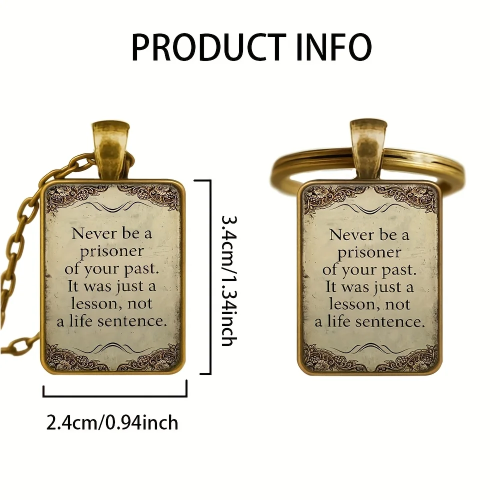 10 pcs Inspirational Keychain Pendant - 