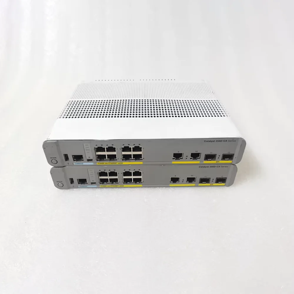 

1pcs For C-i-s-c-o WS-C3560CX-8PC-S 8-Port Gigabit POE Powered Desktop Silent Network Switch