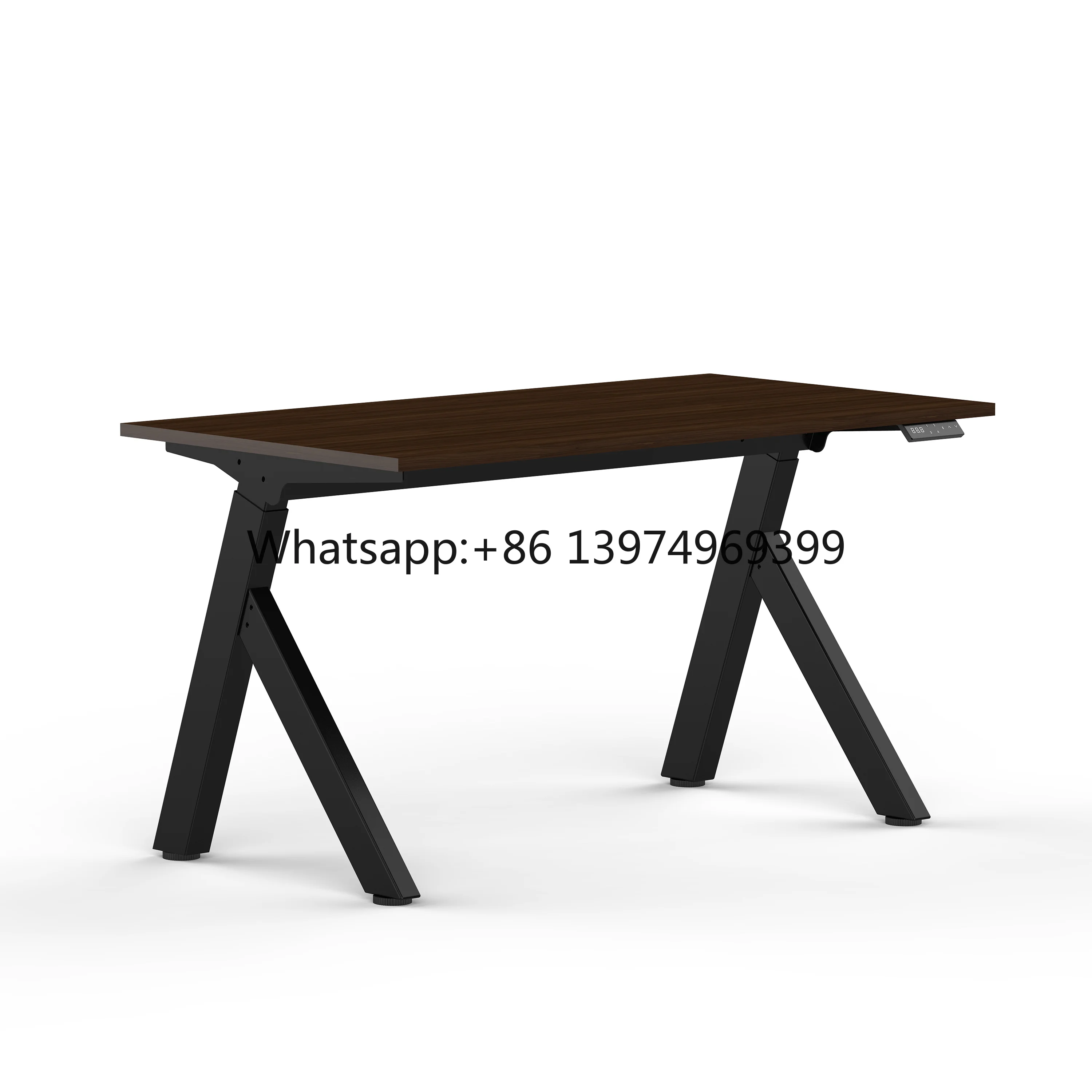 High Quality Manangment Executive Home Office Standing Desk Manager Table Wooden Style Height Adjustable Desk