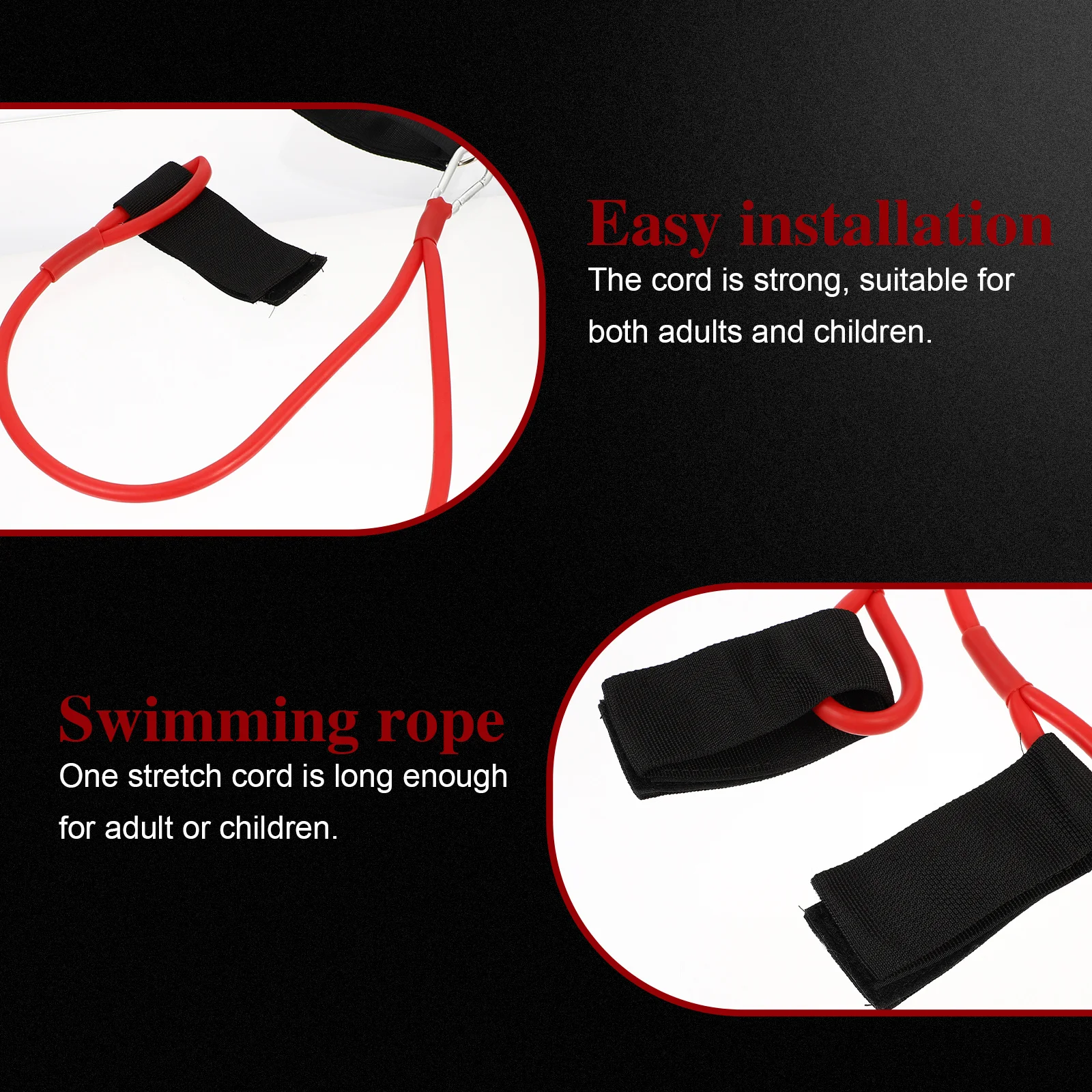 

1Pcs Swimming Training Belt Elastic Resistance Band for Swim Technique Training Arm Strength Exercise Outdoor Pool