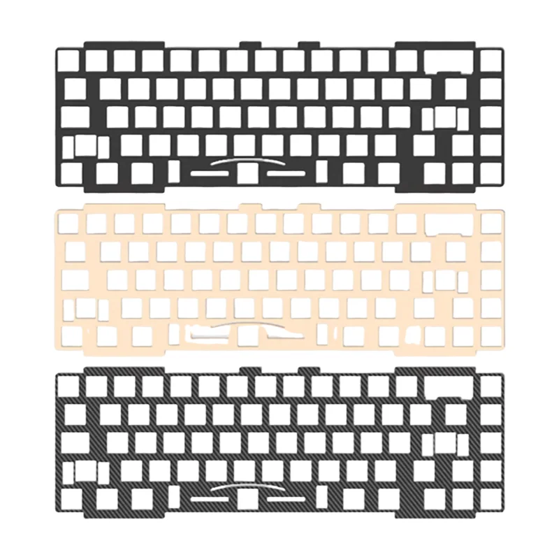 EAVE65 Keyboard Plate PC PP POM FR4 Aluminium Carbon Brass Positioning Plate Custom Gaming Mechanical Keyboard Accessories Gift