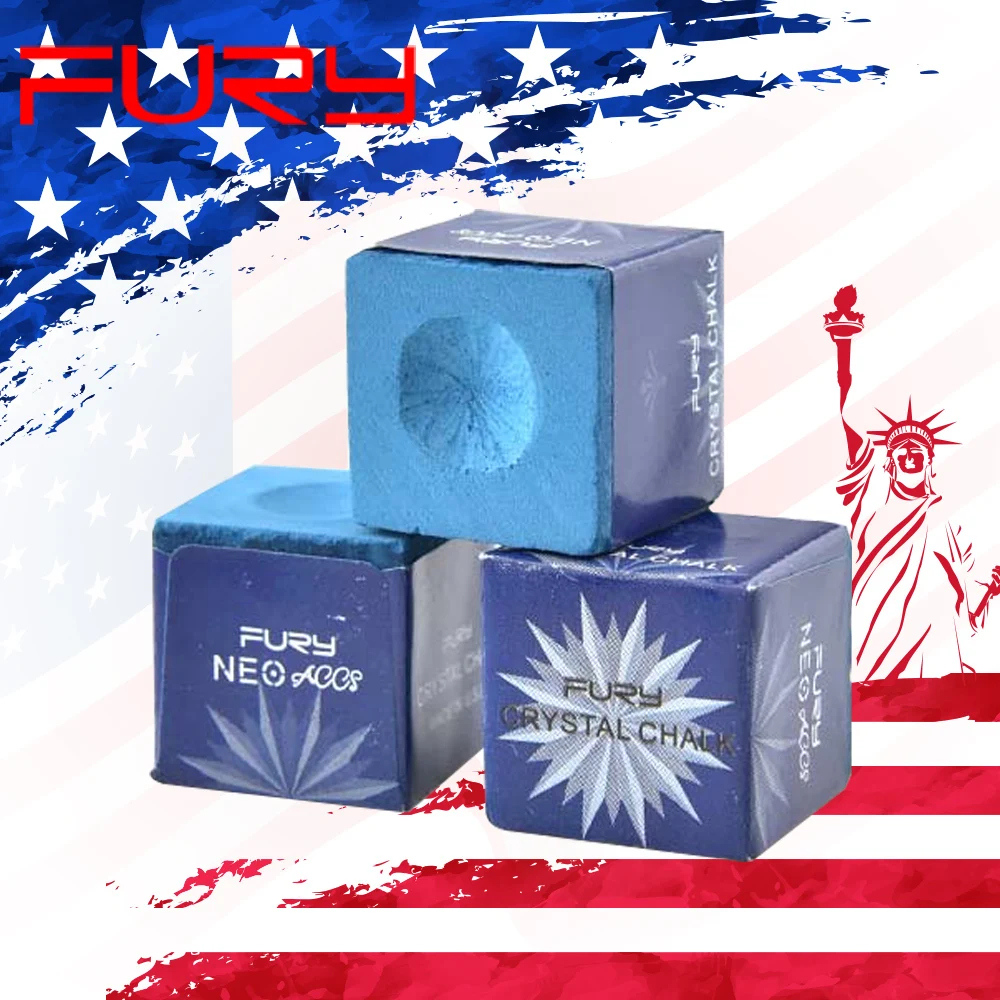 

Fury Pool Cue Blue Oily Square Chalk High Quality Crystal Chalk Professional Billiard Accessories