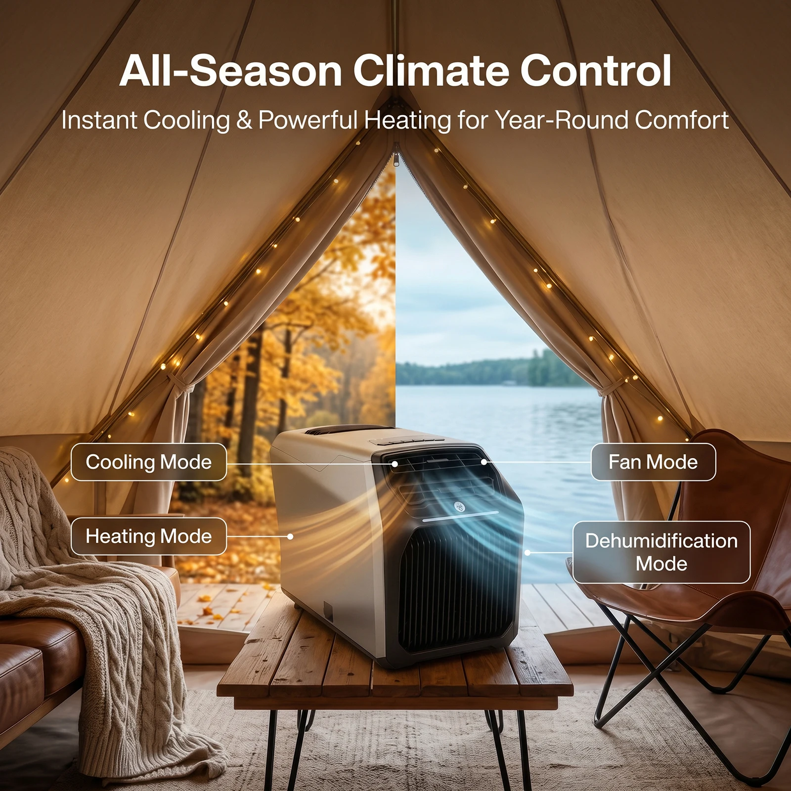 Climatiseur portable 6800 BTU  - Outdoor Camping Air Conditioner avis et prix