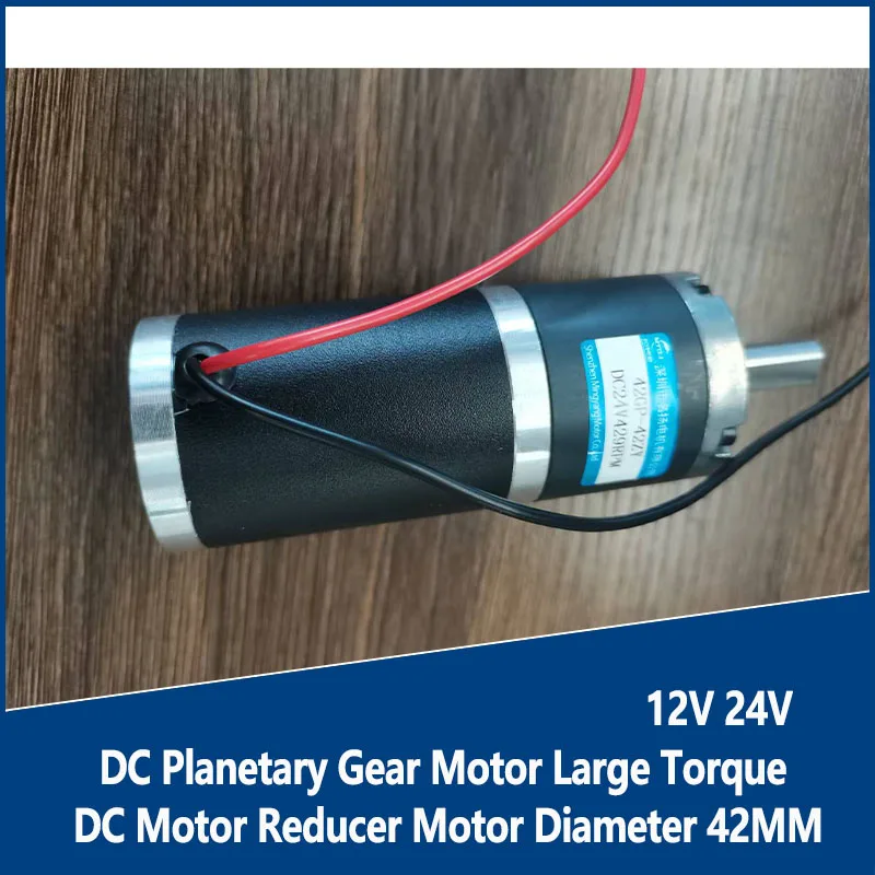 

Планетарный мотор-редуктор постоянного тока 12 В 24 В, двигатель-редуктор постоянного тока с большим крутящим моментом, диаметр 42 мм, подходит для умного дома 42GP-42ZY