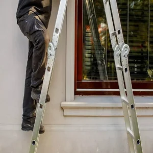 سلم ألومنيوم مفصلي 12 خطوة 3.50 متر عالية متعددة الوظائف 4x3 أعلى 12 سلم مطبخ مبيعات 3 خطوات - No2