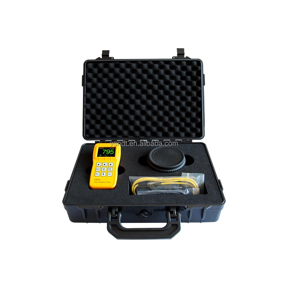 LM500 Portable Digital Leeb Hardness Tester Color Display Hardness Tester  Big Character Display 11000 Groups Storage