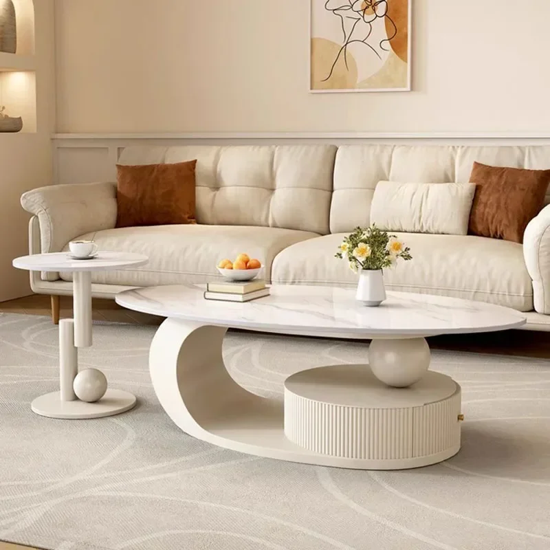 

Nordic Modern Design Coffee Table Modern White Living Room Coffee Table Mesa Lateral Apartamento Couchtisch Furniture For Home